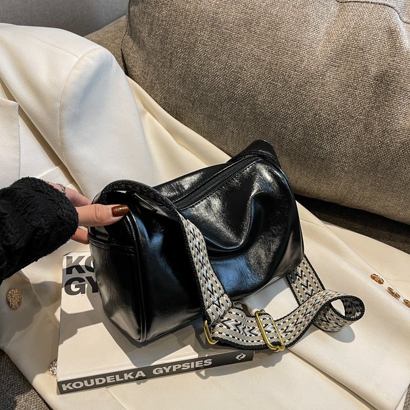Sac épaule et bandoulière texturé haut de gamme, élégant et mode, noir vert marron café - IVOIRART.COM