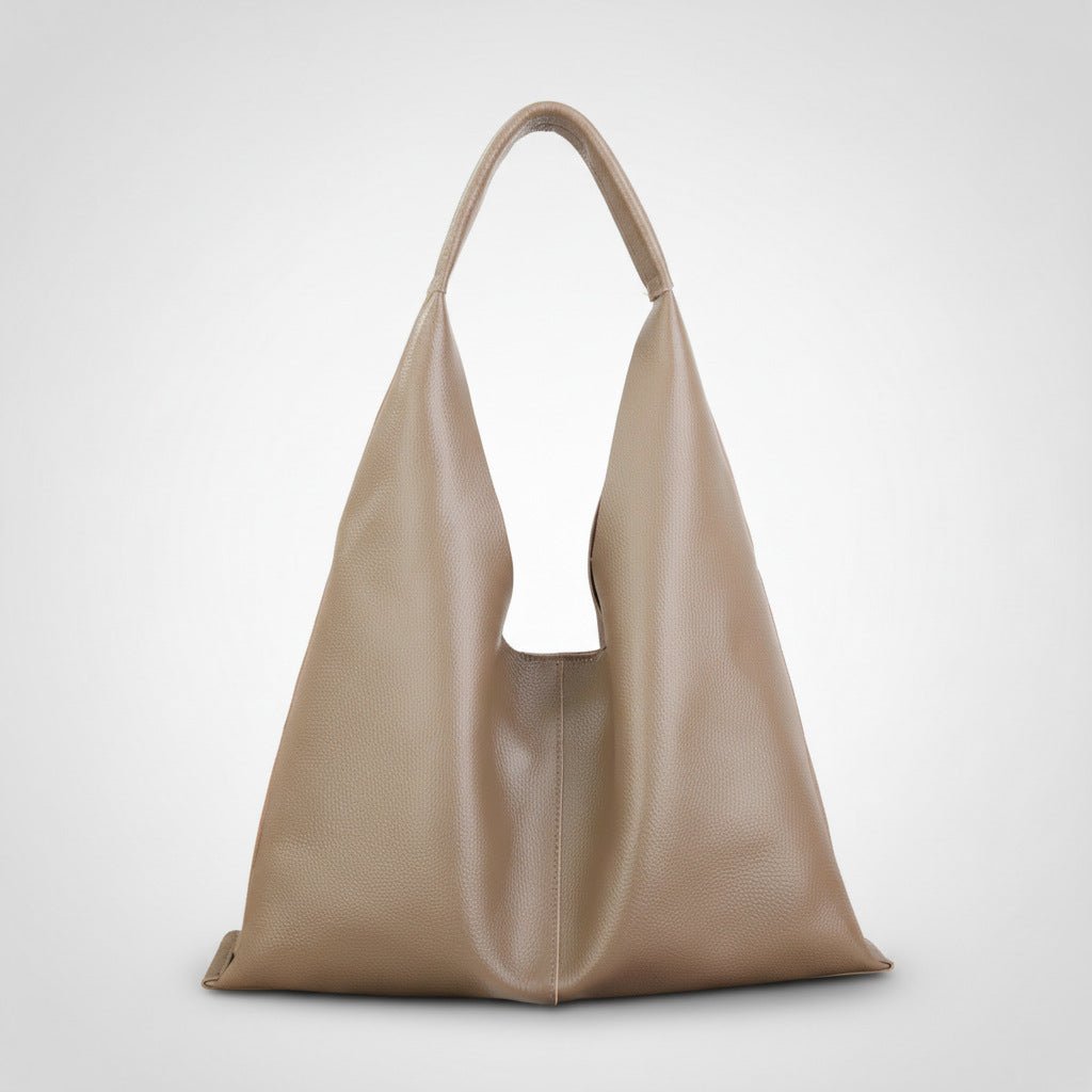 Sac épaule minimaliste en cuir pleine fleur, grande capacité, fourre-tout 2026MD - IVOIRART.COM