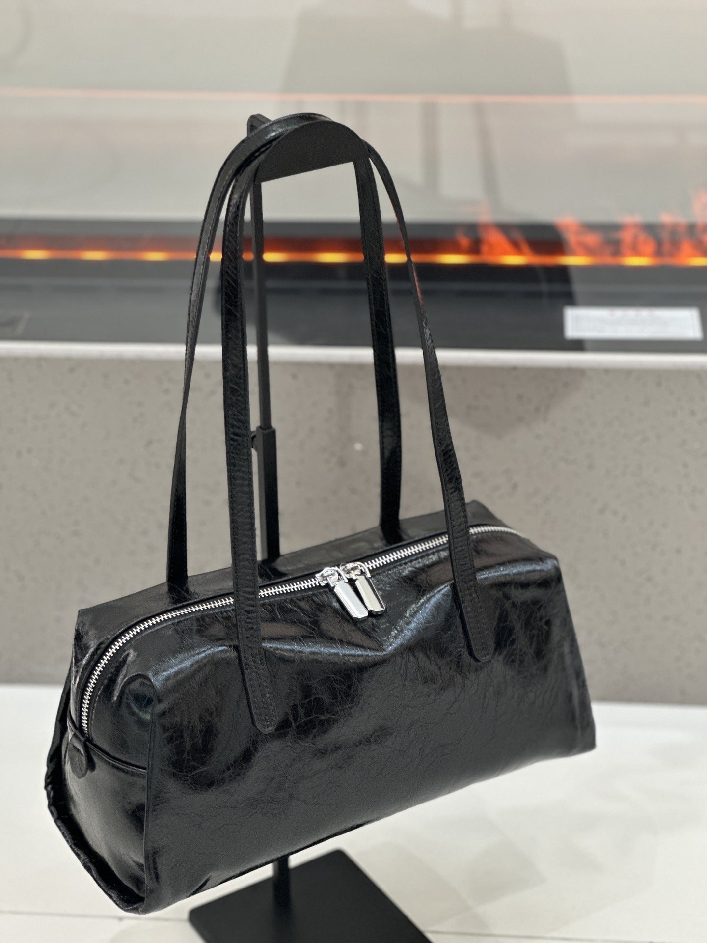 Sac femme cuir véritable Bowling grand, cuir pleine fleur huilé, grande capacité! - IVOIRART.COM