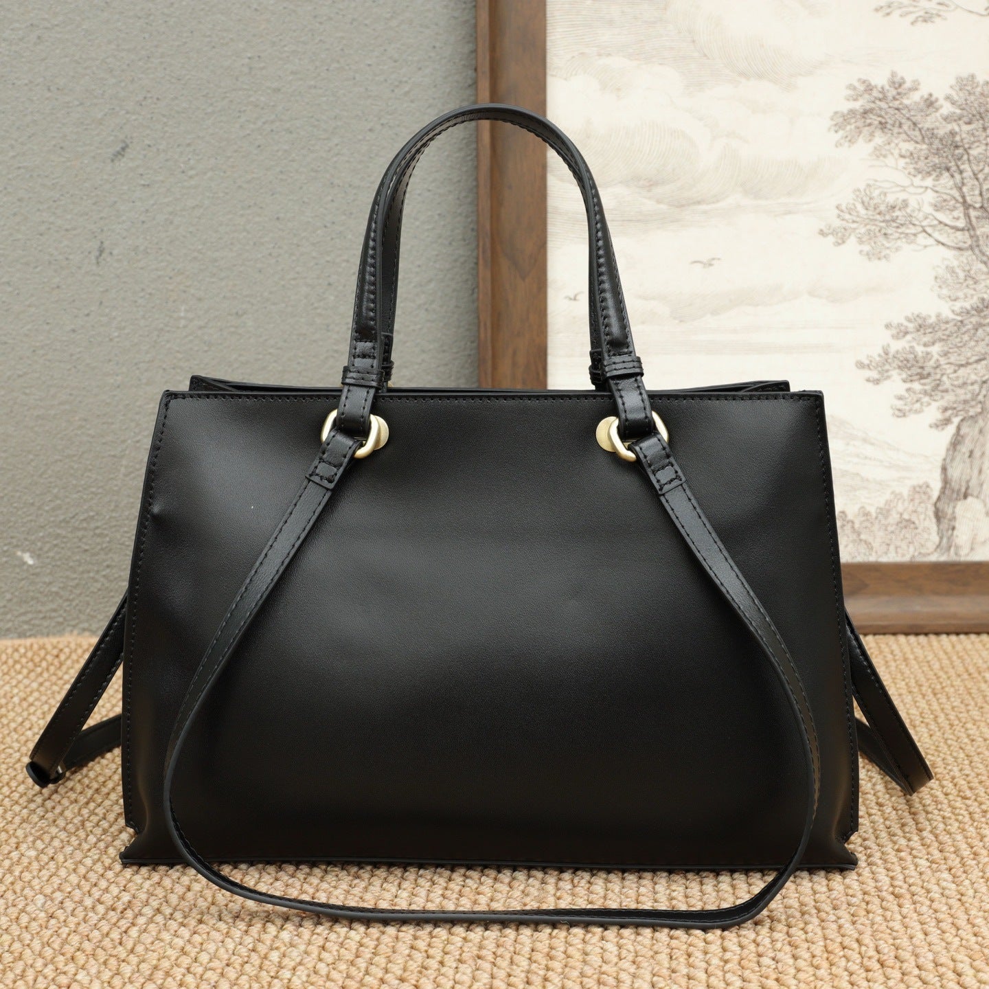 Sac femme cuir véritable en cuir pleine fleur - Tote commuter élégant & versatile - IVOIRART.COM