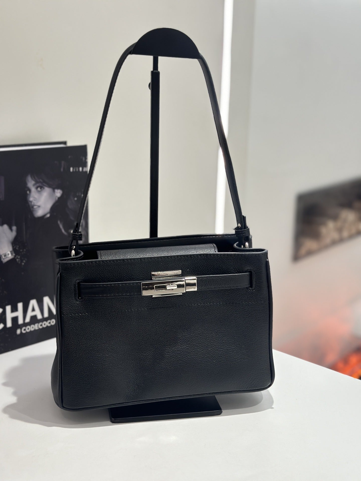 Sac Femme Cuir Véritable Kelly haut gamme vachette, épaule unique, style Birkin. - IVOIRART.COM