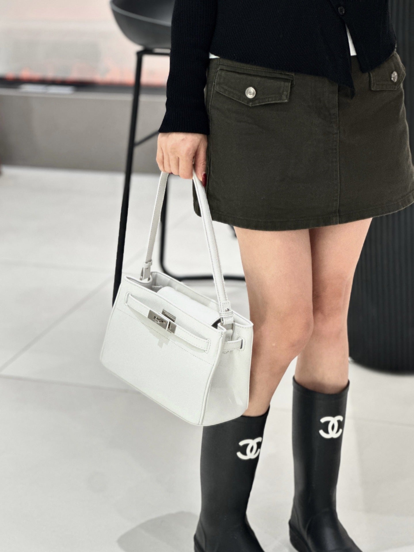Sac Femme Cuir Véritable Kelly haut gamme vachette, épaule unique, style Birkin. - IVOIRART.COM