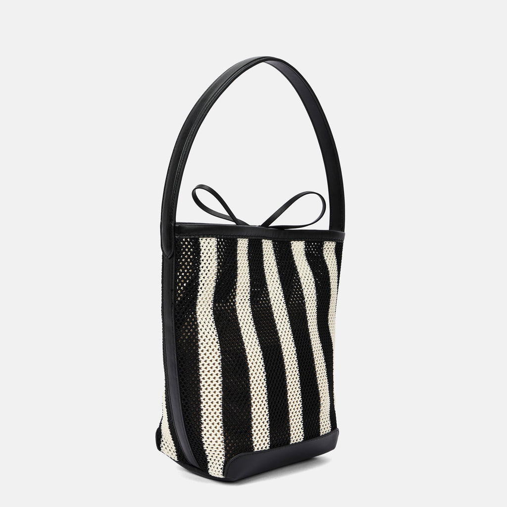 Sac Femme d’Été en Tissu Tissé pour Épaule et Aisselle, Style Seau 28x18x13cm - IVOIRART.COM