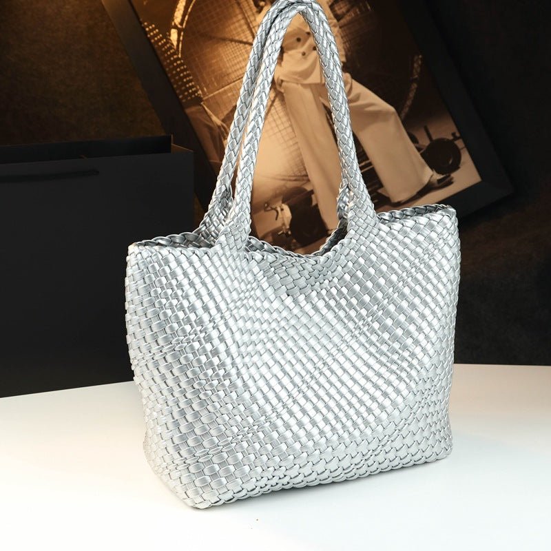 Sac fourre-tout en cuir de vachette, grande capacité, bandoulière épaule - IVOIRART.COM