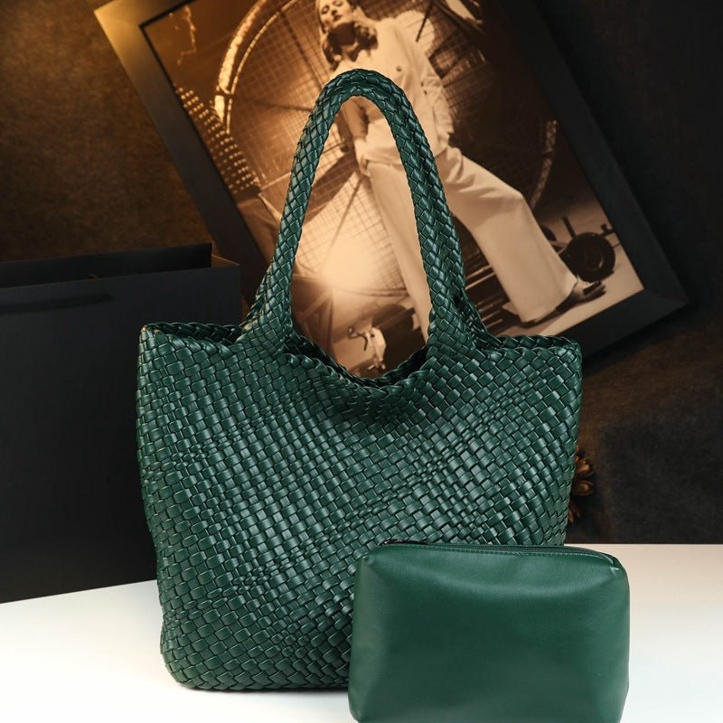 Sac fourre-tout en cuir de vachette, grande capacité, bandoulière épaule - IVOIRART.COM
