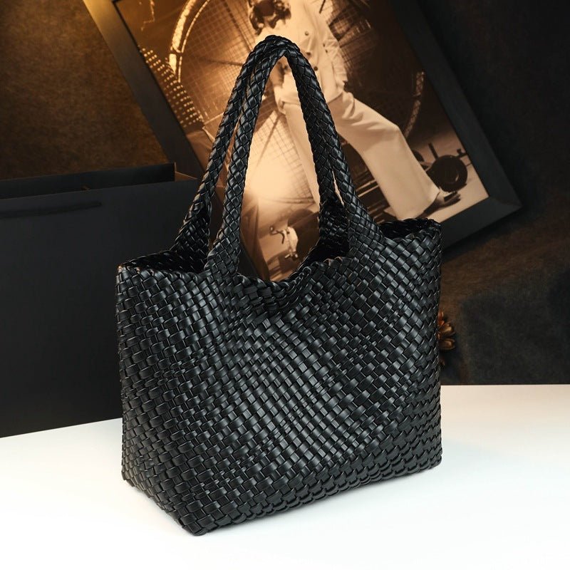 Sac fourre-tout en cuir de vachette, grande capacité, bandoulière épaule - IVOIRART.COM