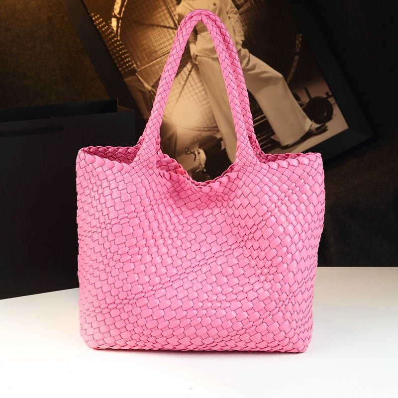 Sac fourre-tout en cuir de vachette, grande capacité, bandoulière épaule - IVOIRART.COM