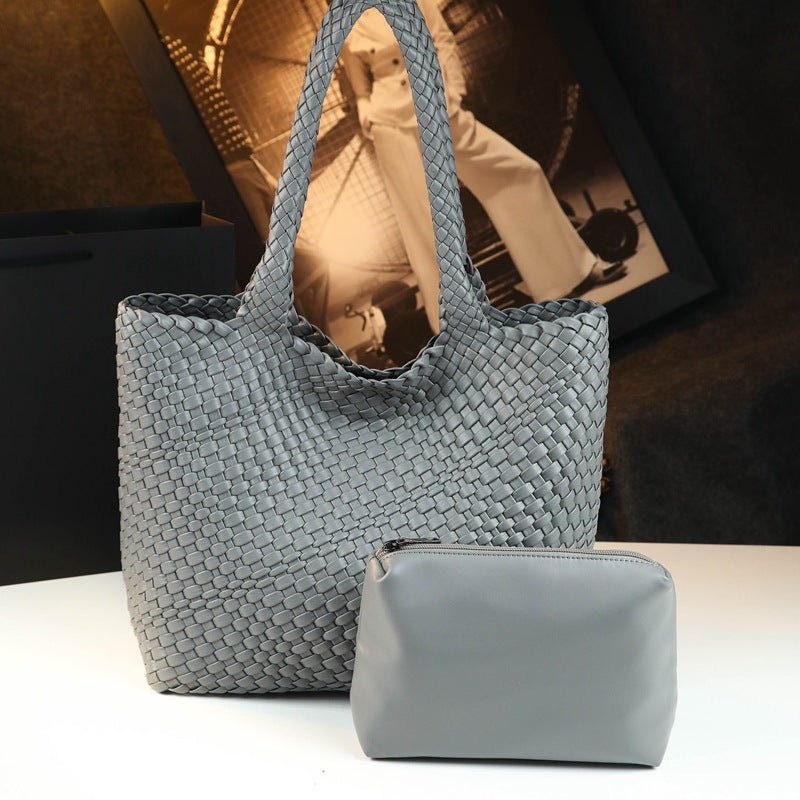 Sac fourre-tout en cuir de vachette, grande capacité, bandoulière épaule - IVOIRART.COM