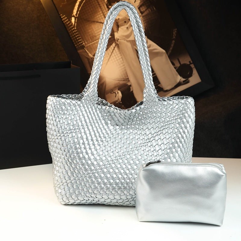 Sac fourre-tout en cuir de vachette, grande capacité, bandoulière épaule - IVOIRART.COM