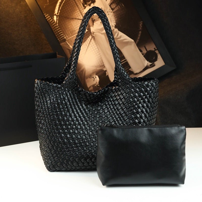 Sac fourre-tout en cuir de vachette, grande capacité, bandoulière épaule - IVOIRART.COM