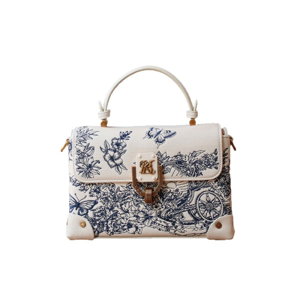 Sac fourre-tout léger de luxe orné de broderies complexes pour femme, à porter épaule ou en bandoulière - IVOIRART.COM