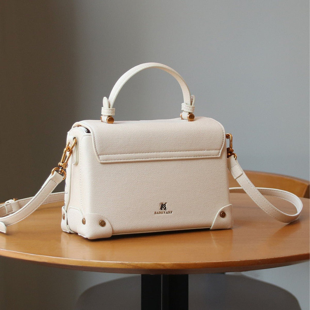 Sac fourre-tout léger de luxe orné de broderies complexes pour femme, à porter épaule ou en bandoulière - IVOIRART.COM