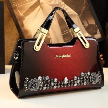 Sac fourre-tout pour femme élégant en cuir véritable, orné de clous mode - IVOIRART.COM