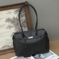 Sac fourre-tout rétro en cuir véritable, grand format, style Europe/Amérique lux - IVOIRART.COM