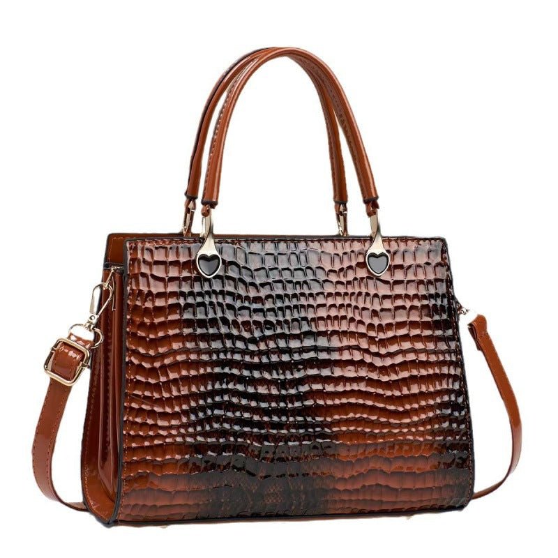 Sac fourre - tout urbain sophistiqué et polyvalent au design bicolore contrasté - IVOIRART.COM