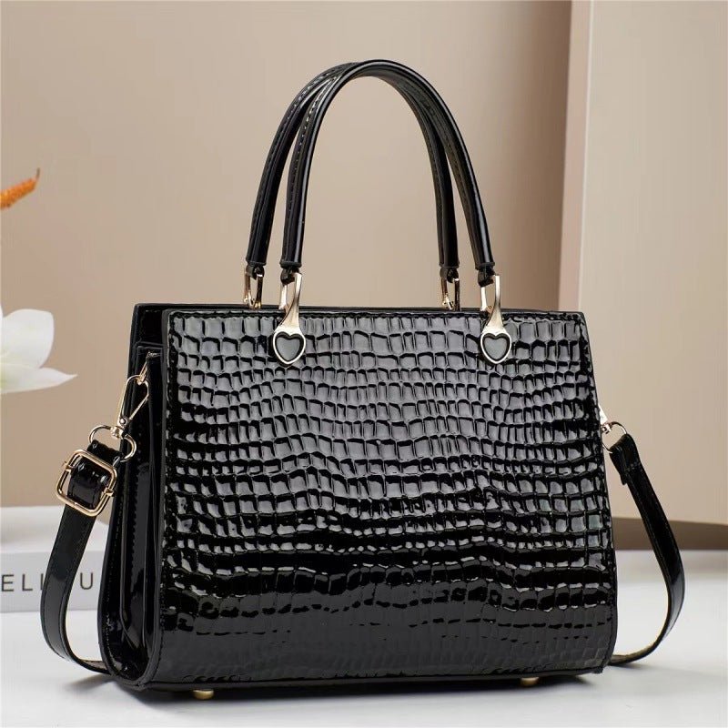 Sac fourre - tout urbain sophistiqué et polyvalent au design bicolore contrasté - IVOIRART.COM