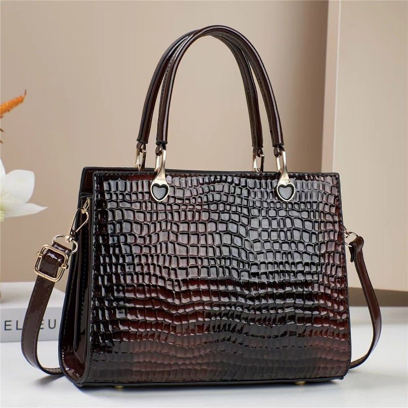 Sac fourre - tout urbain sophistiqué et polyvalent au design bicolore contrasté - IVOIRART.COM