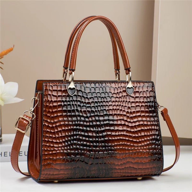Sac fourre - tout urbain sophistiqué et polyvalent au design bicolore contrasté - IVOIRART.COM