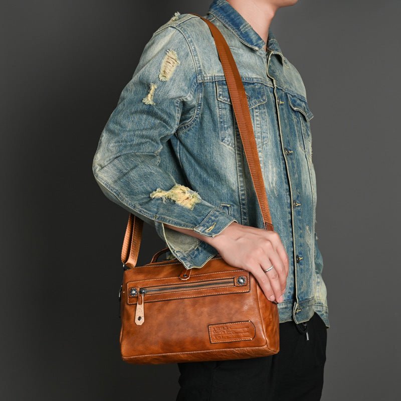 Sac Homme en Cuir Véritable Tendance - Style Authentique et Durable - IVOIRART.COM