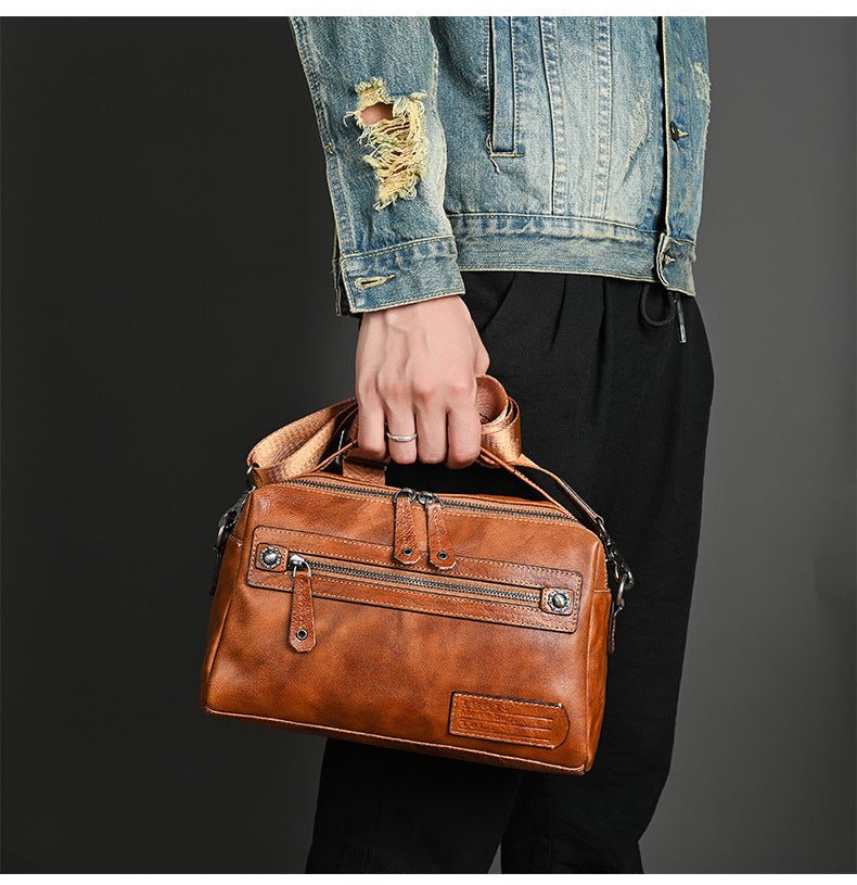 Sac Homme en Cuir Véritable Tendance - Style Authentique et Durable - IVOIRART.COM