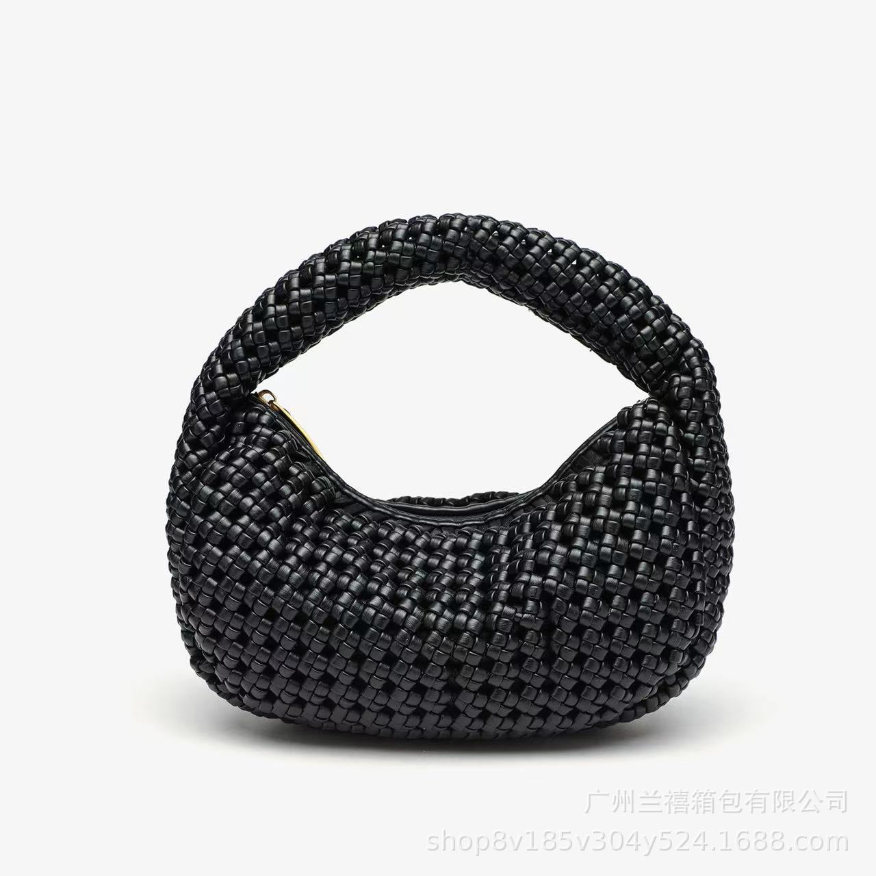 Sac Lune Neuf Tendance Tressé Main Grande Capacité Mode Polyvalent - IVOIRART.COM