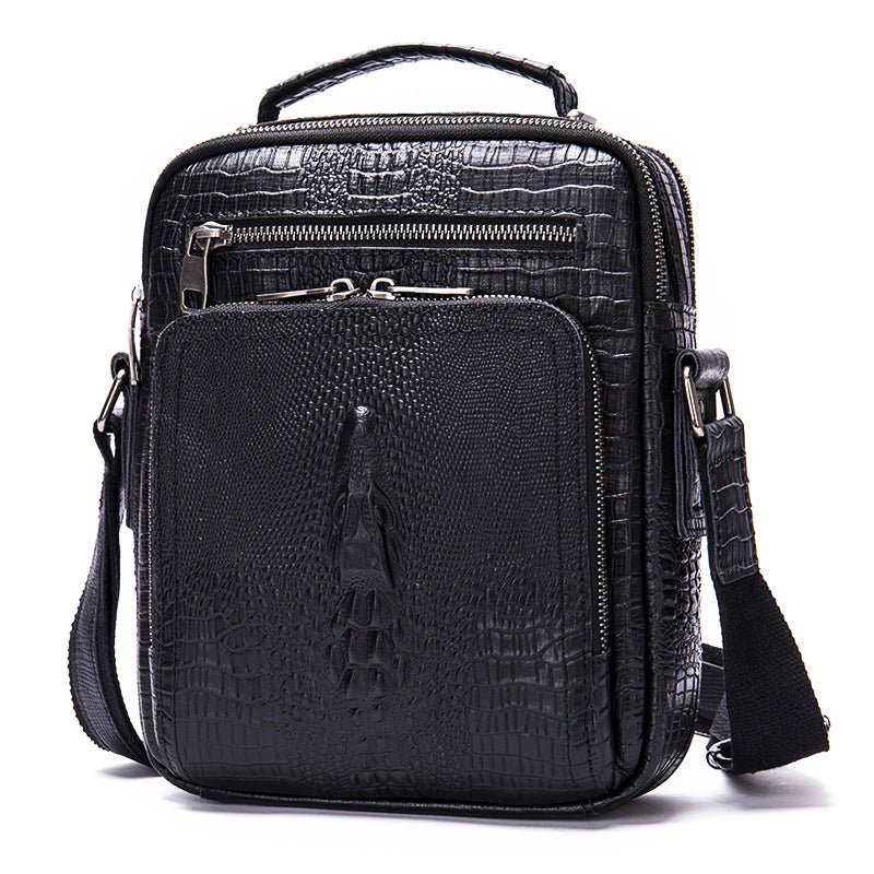 Sac messager à bandoulière en cuir véritable vintage effet cheval fou - IVOIRART.COM