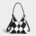 Sac Patchwork Tissé Original Grand Volume Idéal pour le Quotidien Style Seau - IVOIRART.COM