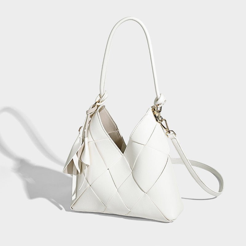 Sac Patchwork Tissé Original Grand Volume Idéal pour le Quotidien Style Seau - IVOIRART.COM