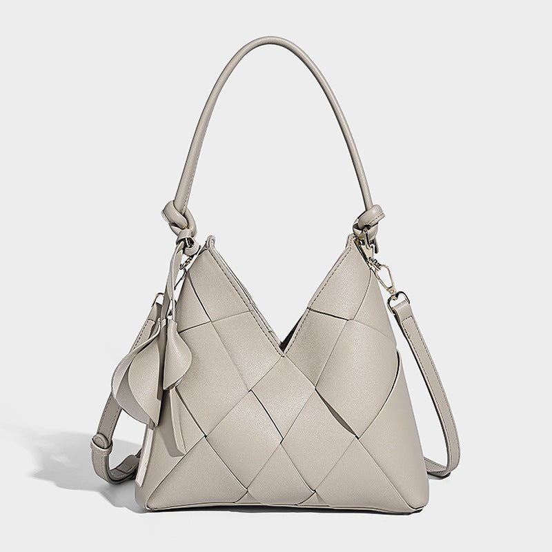 Sac Patchwork Tissé Original Grand Volume Idéal pour le Quotidien Style Seau - IVOIRART.COM