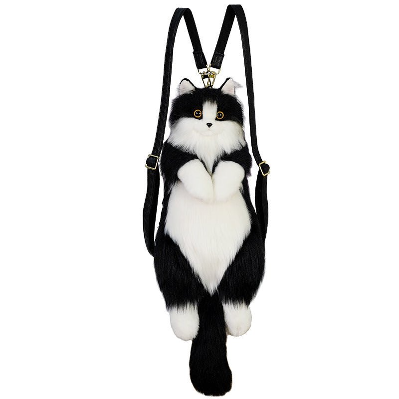 Sac Peluche Chat Lait mignon en forme de poupée pour un style adorable - IVOIRART.COM