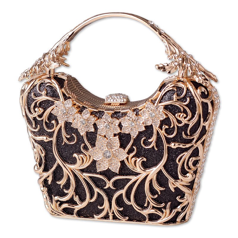 Sac Pochette de Soirée Découpé Brillant pour Banquet Style Rétro Européen - IVOIRART.COM