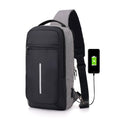 Sac poitrine anti - vol avec chargeur USB intégré pour une mobilité sécurisée - IVOIRART.COM