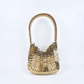 Sac Portable Argenté à Paillettes Fait Main avec Texture de Haute Qualité - IVOIRART.COM