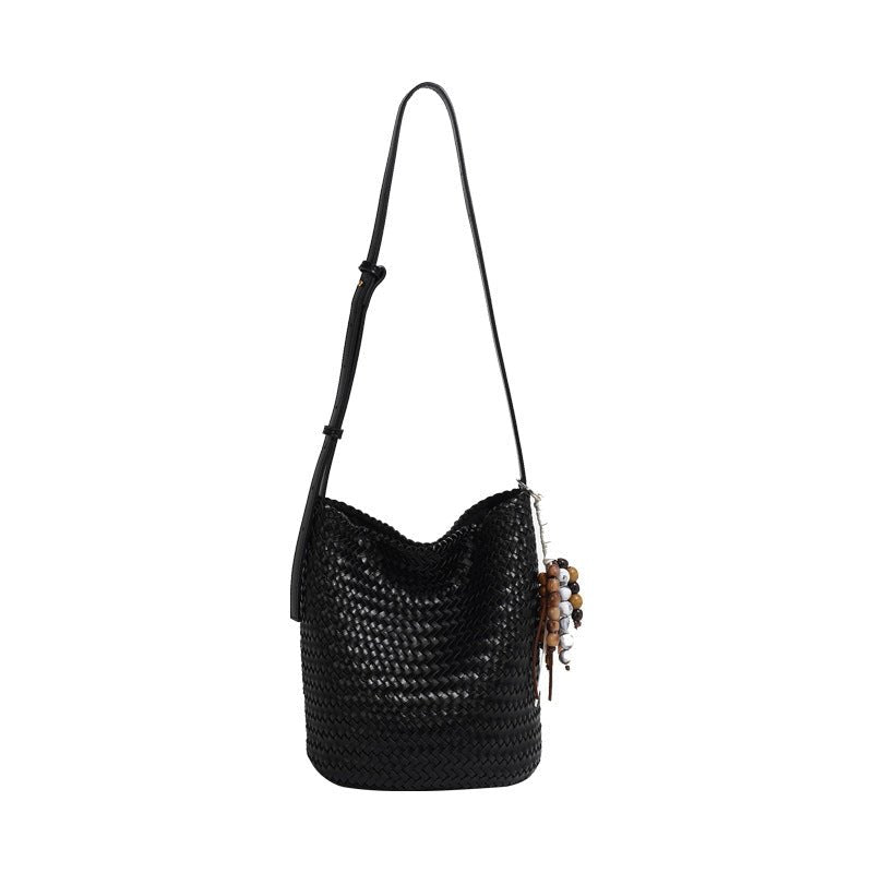 Sac Seau Tissé Main à Porter à la Main pour Femmes Élégantes et Urbaines - IVOIRART.COM