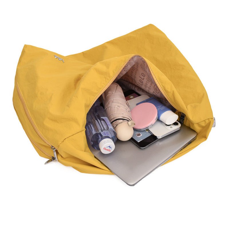 Sac sous - bras en nylon pour femme, grande capacité, cœur souple, couleurs variées - IVOIRART.COM