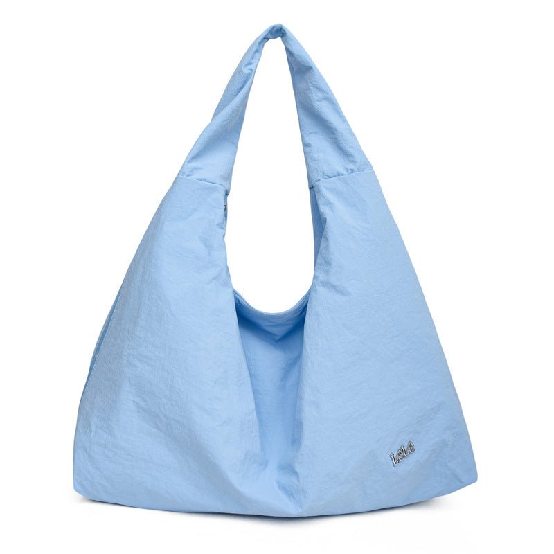 Sac sous - bras en nylon pour femme, grande capacité, cœur souple, couleurs variées - IVOIRART.COM