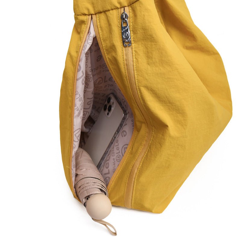 Sac sous - bras en nylon pour femme, grande capacité, cœur souple, couleurs variées - IVOIRART.COM