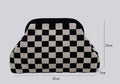 Sac Tricoté Femme à Rayures - Pochette Élégante Sans Bandoulière, 30x22x9 cm - IVOIRART.COM