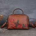 Sac Vintage en Cuir de Vachette avec Détails Embossés et Design à Main - IVOIRART.COM
