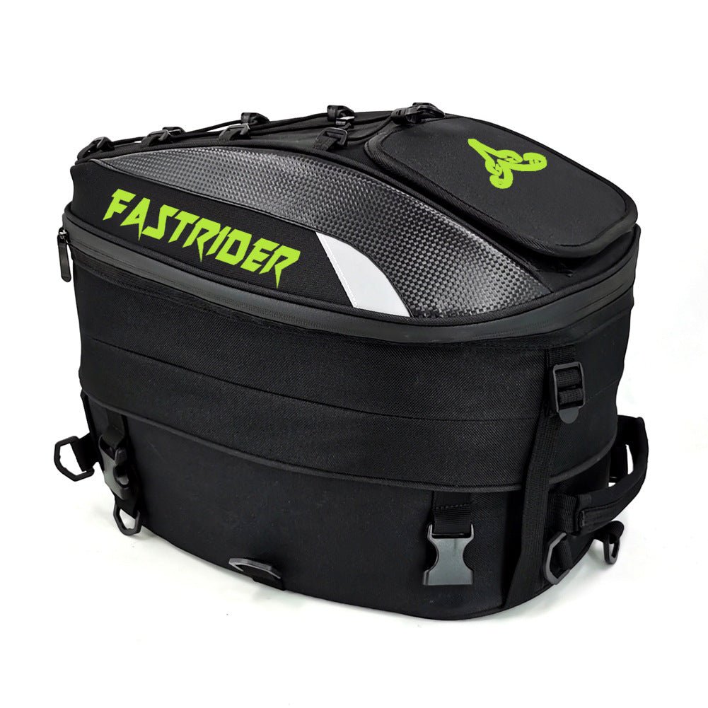 Sacoche Arrière pour Motard, Artisanat en Cuir PU et Tissu Oxford, Extensible - IVOIRART.COM