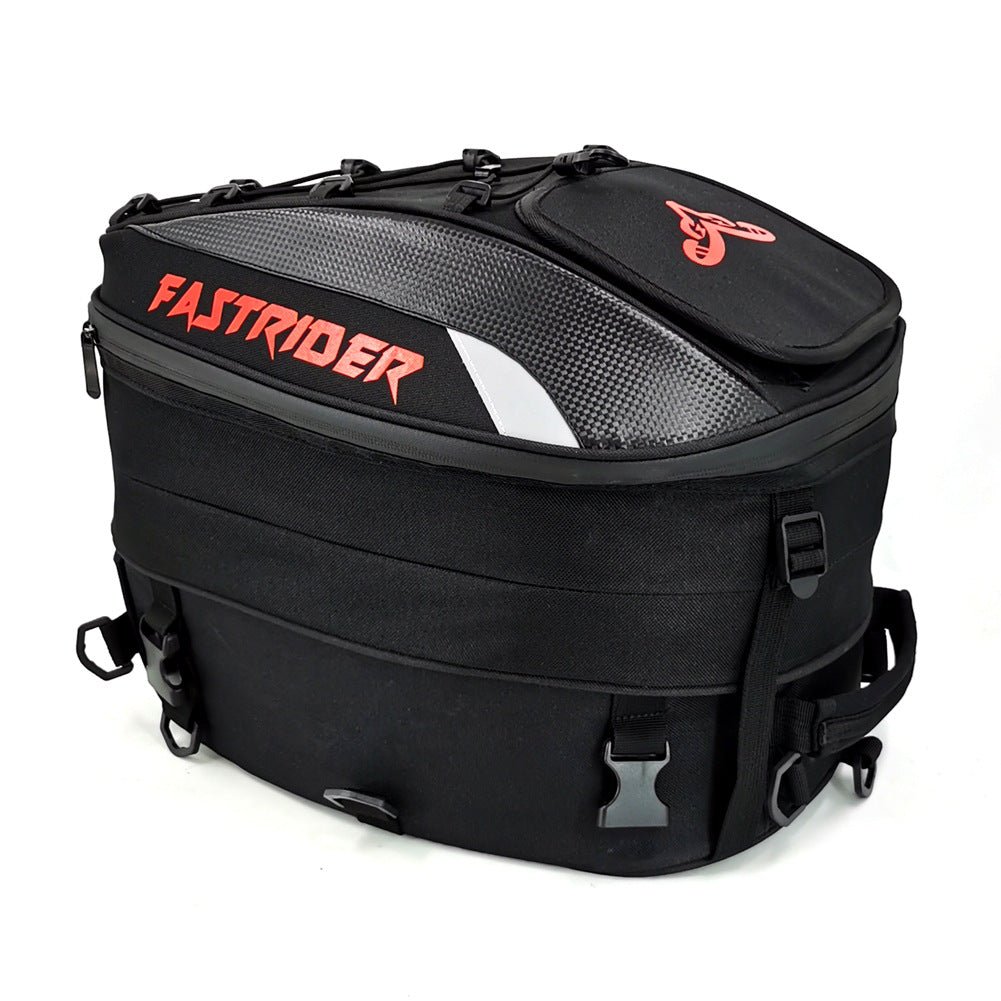 Sacoche Arrière pour Motard, Artisanat en Cuir PU et Tissu Oxford, Extensible - IVOIRART.COM