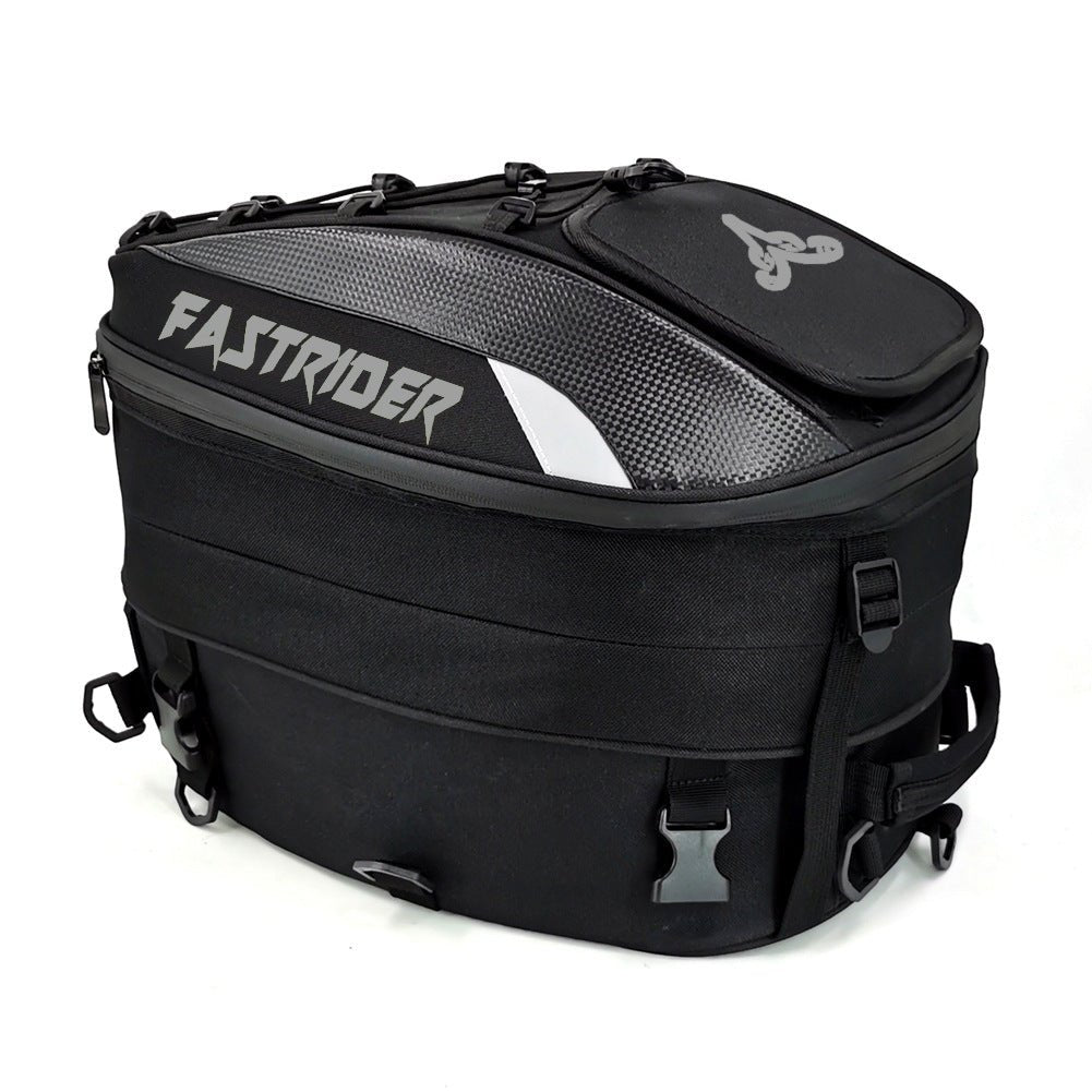 Sacoche Arrière pour Motard, Artisanat en Cuir PU et Tissu Oxford, Extensible - IVOIRART.COM