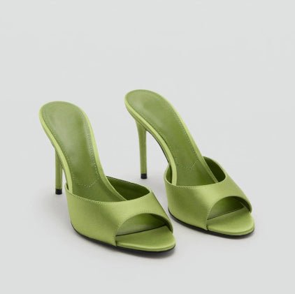 Sandales à talons aiguilles pour femmes, style romain, printemps-été, bout ouvert, lanières, élégance assurée - IVOIRART.COM