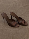 Sandales à talons aiguilles pour femmes, style romain, printemps-été, bout ouvert, lanières, élégance assurée - IVOIRART.COM