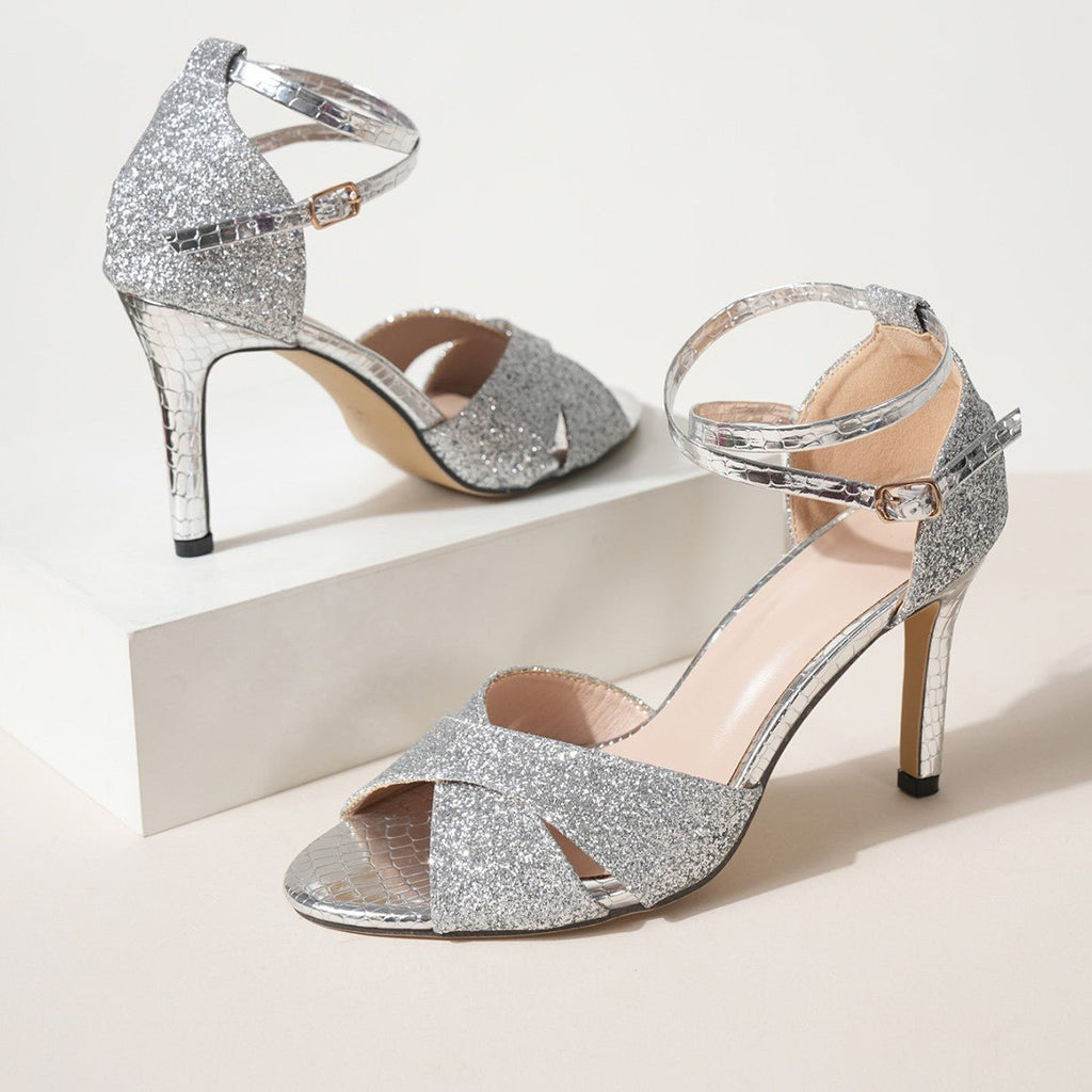 Sandales à talons hauts pour femmes style européen et américain pour danse latine - IVOIRART.COM