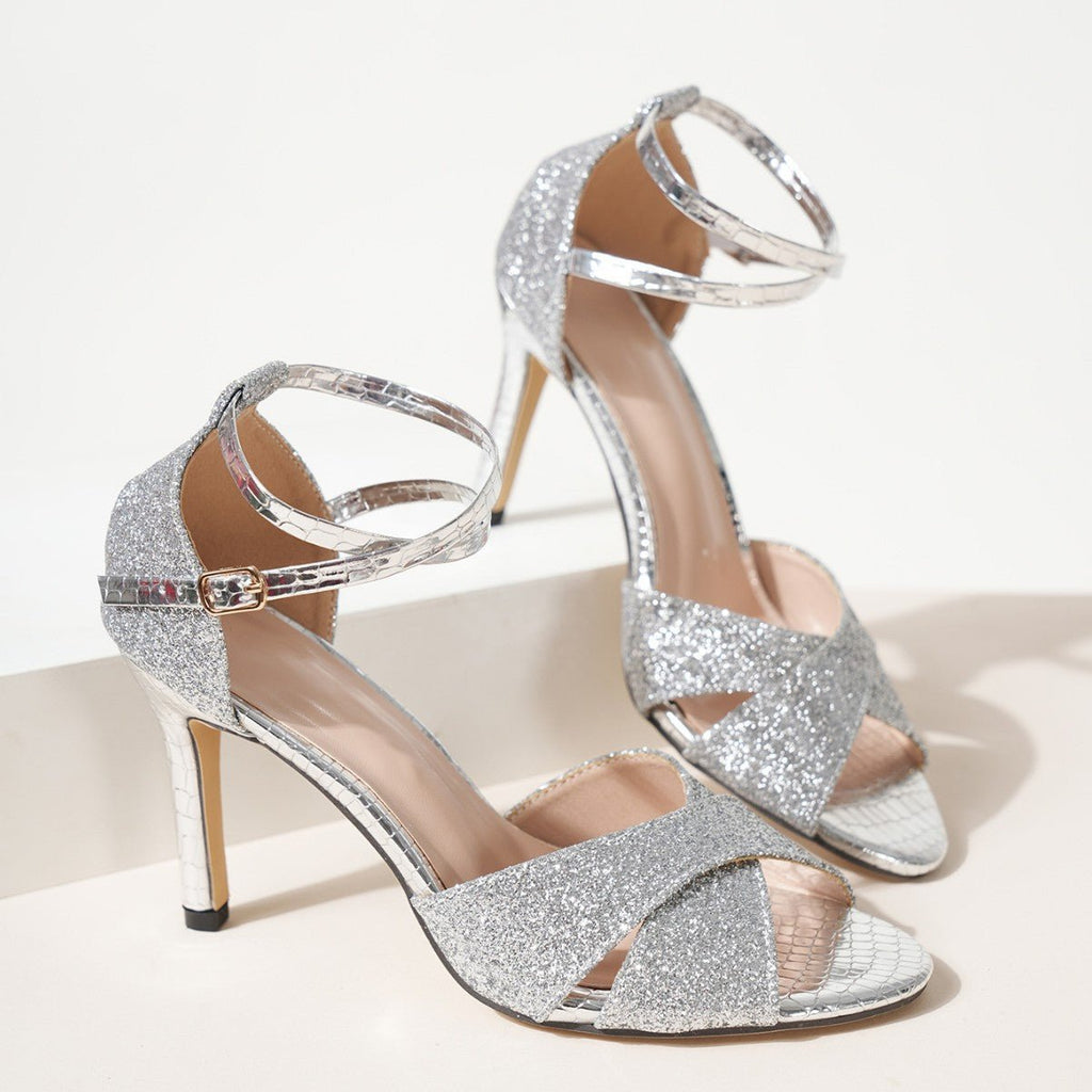 Sandales à talons hauts pour femmes style européen et américain pour danse latine - IVOIRART.COM