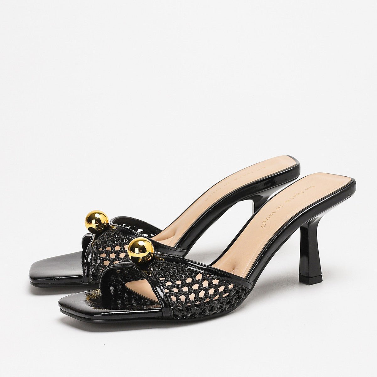 Sandales d'été pour femmes à talon haut en forme de verre à vin, bout ouvert et pointu - IVOIRART.COM