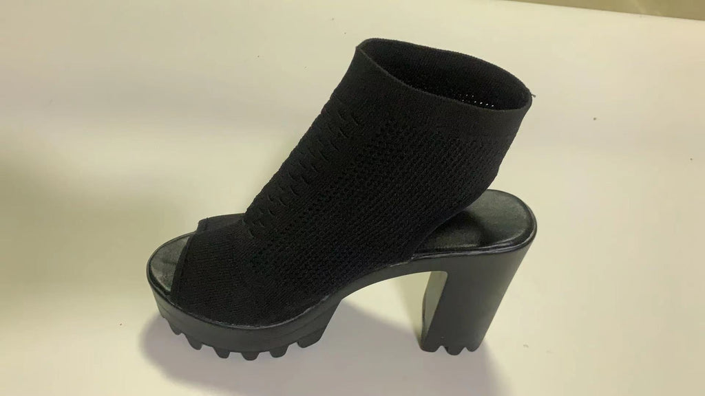 Sandales ouvertes à talons hauts pour femmes avec ouverture en bouche de poisson - IVOIRART.COM