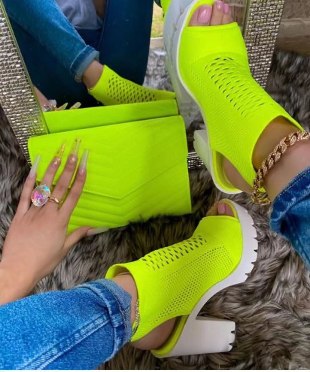 Sandales ouvertes à talons hauts pour femmes avec ouverture en bouche de poisson - IVOIRART.COM