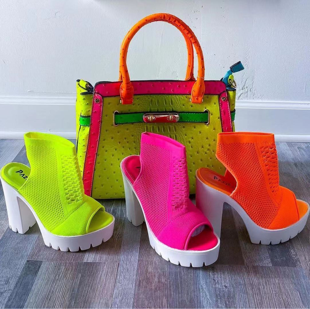 Sandales ouvertes à talons hauts pour femmes avec ouverture en bouche de poisson - IVOIRART.COM